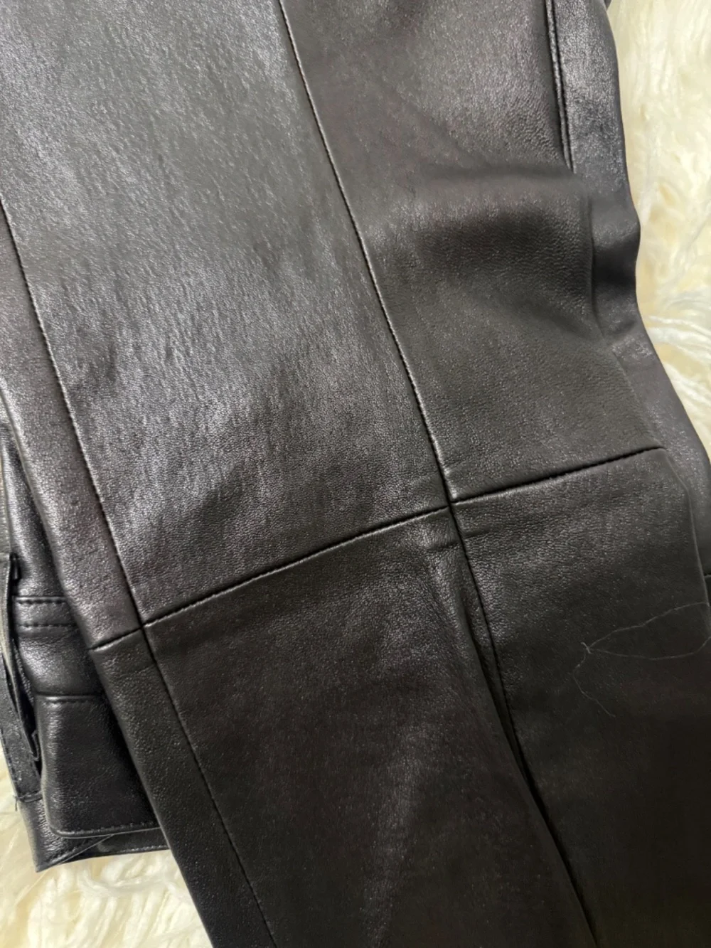 Tory Burch 100% Leather Skinny Leg Pants